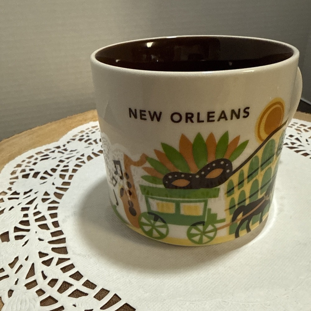 Starbucks You Are Here New Orleans 14 Oz Coffee Mug YAH Collector Series - Picture 4 of 10